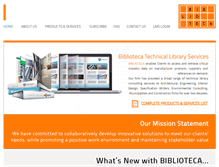 Tablet Screenshot of bibliotecainc.com